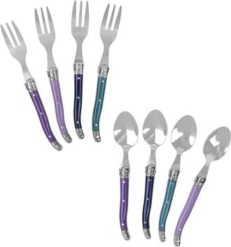 French Home 8Pc Laguiole Dessert/Cocktail Spoon & Fork Set
