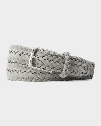 Polo Ralph Lauren Men & apos;s Braided Suede Belt
