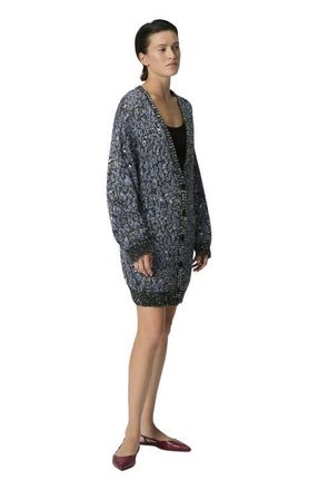 Missoni Oversized Cardigan In An Animal-print Jacquard Knit in Multicoloured at Nordstrom, Size 42 It