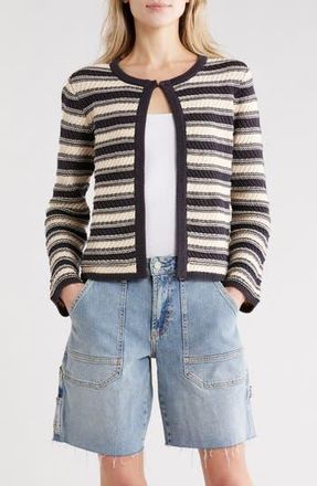Rails Nelly Stripe Cardigan in Navy Oat Stripe at Nordstrom Rack, Size Xx-Small