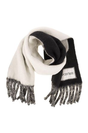 Sportmax Tenue - Two-Colour Scarf With Fringes