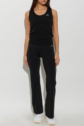 Lacoste Flared Leggings, Womens, Black