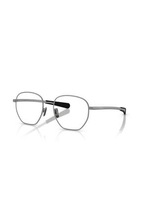 Moncler 53mm Oval optical glasses in Grey at Nordstrom