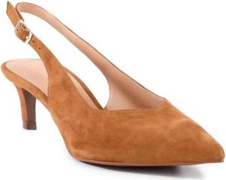 Seychelles Womens Candlelight Slingback Pump In Tan Suede