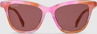 Gucci Cat Eye Sunglasses, Red