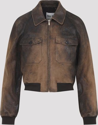 Miu Miu Lamb Leather Jacket