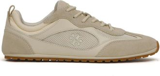 Tory Burch Field Sneakers - Dames - Sneakers - Beige - 40 EU - Su&egrave;de - Schoenen