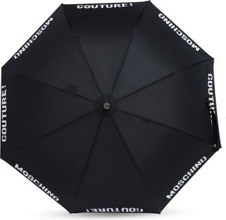 Moschino Umbrella With Logo, Unisex, Black
