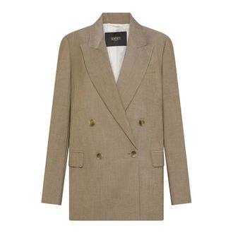 Seventy Blazers, female, Beige, Size: XL abiti Poliestere