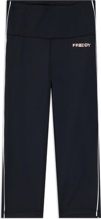 Freddy Leggings sport corsaro vita super alta e profili a contrasto