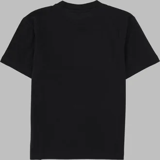 Palm Angels Neck Logo Brushed T-Shirt - Black