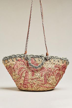 Aran&aacute;z Aplaya Straw Tote Bag