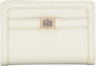 Guess Mini G Elite Portemonnee - Dames - Portefeuilles - Wit - ONE Size - Leer - Accessoires