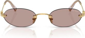 Miu Miu Sunglasses Mua54 S 5 Ak20 I Gold/Light Purple Brown Women