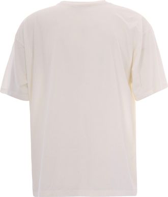 Represent Mens T-Shirt Western Initial Flat White Cotton T-Shirts And Polos