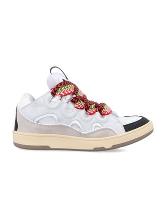 Lanvin White Color Block Sneakers