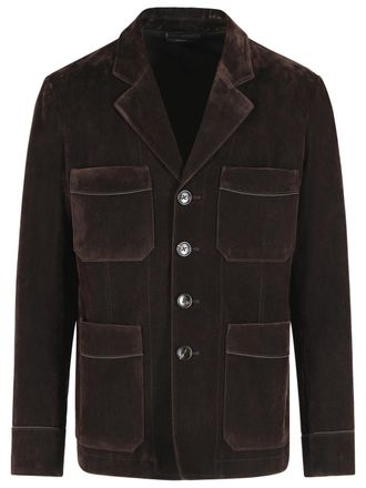 Tom Ford Blazer Tom Ford in misto cotone marrone