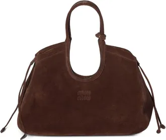 Miu Miu Ivy Suede Tote Bag