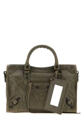 Balenciaga Green Le City Small Satchel