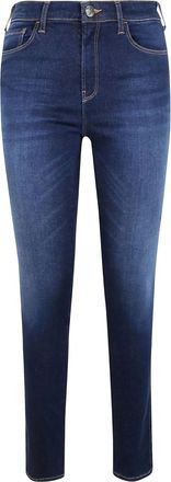 Emporio Armani Jeans skinny a vita media - Blu