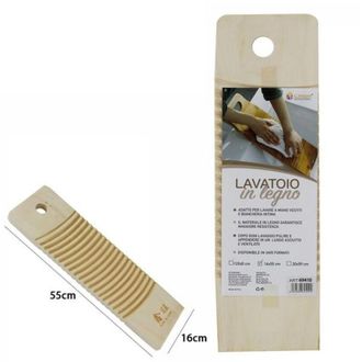 Trade Shop Trade Shop - Lavado De Beb&eacute; De Madera Rectangular Linaza De Lino De Lino De Lino 16x55cm
