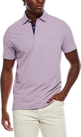 Tailorbyrd Tailorbyrd Micro Grid Textured Performance Polo Shirt