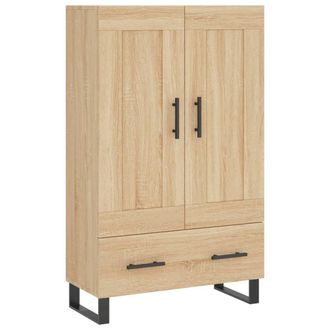 Berkfield Home Highboard Sonoma Oak 69.5x31x115 cm Engineered Wood in Tan