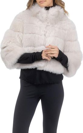 Gorski Genuine Shearling Bolero, Cropped Sleeves in Cream at Nordstrom, Size X-Small