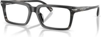 Michael Kors 56mm Rectangle optical glasses in Black at Nordstrom