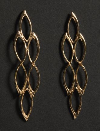 Lucky Brand Circle Drop Statement Earrings