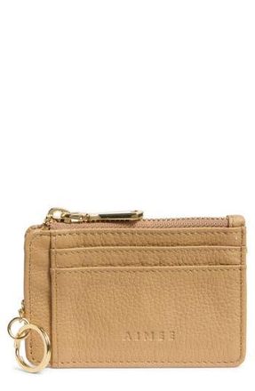Aim&eacute;e Alia Slim ID Wallet in Oak at Nordstrom Rack