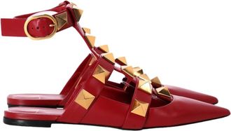 Valentino Garavani Dames, Schoenen, Rood, Maat: 36 1/2 EU Leer