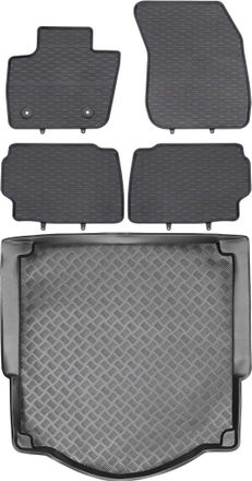 OEM Juego De Alfombrillas De Goma Para Coche Y Maletero Para Ford Mondeo V Estate (2014-2022)