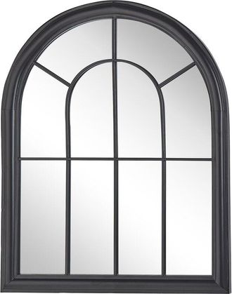 Beliani Wall Mirror EMBRY 69 cm 89 cm Metal Black