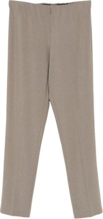 Le Tricot Perugia Rechttoe-rechtaan broek - Dames - Straight fit broeken - Beige - 3XL - Broeken
