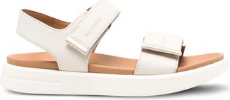 Geox Xand sandalen met dubbel bandje en plateauzool - Beige