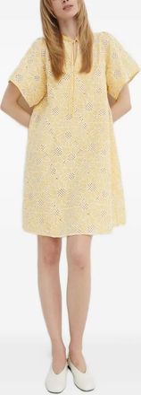 Bruuns Bazaar Abito con ricamo - Giallo