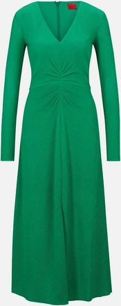 HUGO BOSS Womens Keglissy-1 Dress - Green - Size: 16