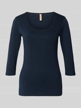 Soyaconcept T-Shirt mit 3/4-Arm Modell Pylle in Marine, Gr&ouml;&szlig;e XXL