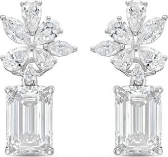 Diana M. Jewels 14KT WHITE GOLD LAB GROWN DIAMOND FASHION EARRINGS WEIGHING 8.00 CTS TW