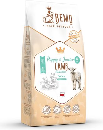 OEM Bemo Puppy & Junior Sensitive Lamb - Alimento Seco Hipoalerg&eacute;nico Para Cachorros Con Cordero, 1 Kg, Para Perros Peque&ntilde;os Y Medianos (s/m)
