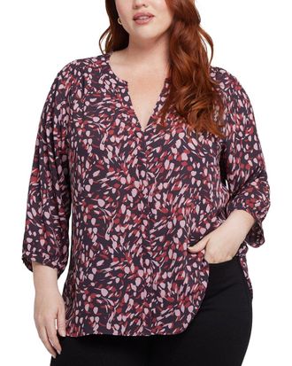 NYDJ Nydj Plus Pintuck Blouse