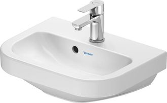 Duravit Duravit D-Code lavabo, con agujero para grifo, con rebosadero