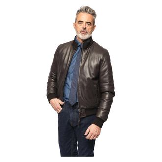 The Jack Leathers Riverside Seamless Jacket - Heren - Jassen - Bruin - Maat: M Zijde