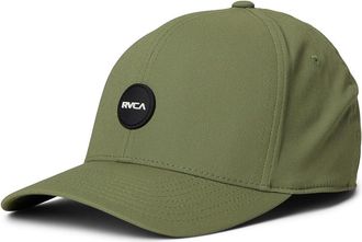 Rvca Seasons Flexfit Traditional Mens Hats Olive : LG, Elastane/Polyester