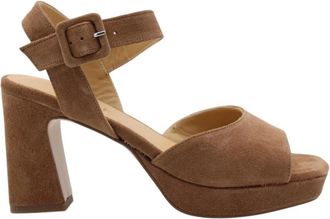 Catwalk Mali Sandaal - Dames - Sandalen met hakken - Bruin - 40 EU - Schoenen
