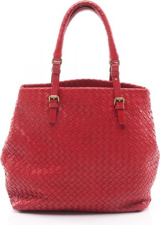 Balenciaga Red Color Leather Tote Bag (Pre-Owned)