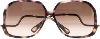 Chlo&eacute; Womens Printed Acetate Sunglasses 60 Exterior: Occhiali Da Sole