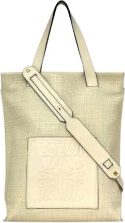 Loewe Pre-owned leren schoudertas - unisex - Vintage Shopper - Beige - ONE Size - Leer - Vintage