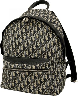 Dior Navy Canvas Backpack (Pre-Owned)